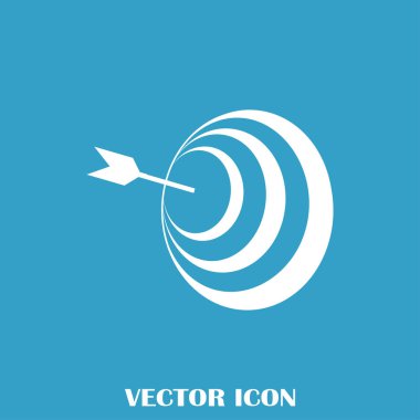 Hedef simgesi, web tasarımı için vektör çizim