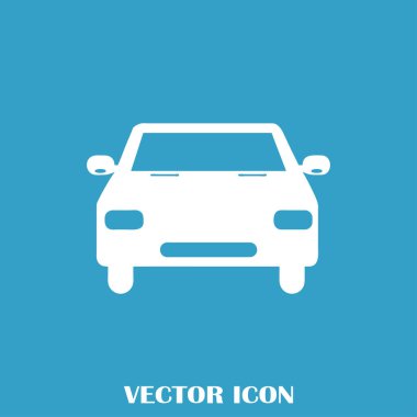 Araba simge vektör. Vektör çizim.