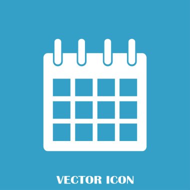 Takvim izole düz Web telefon simgesini