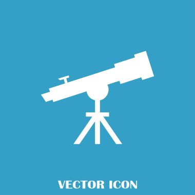 Teleskop web vektör simgesi