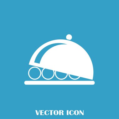 tabağı simge vektör çizim.