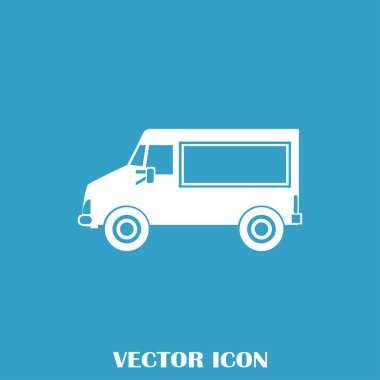 Araba simge vektör. Vektör çizim.