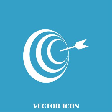 Hedef simgesi, web tasarımı için vektör çizim