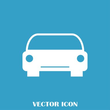 Araba simge vektör. Vektör çizim.
