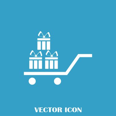 Hediye vektör web simgesi