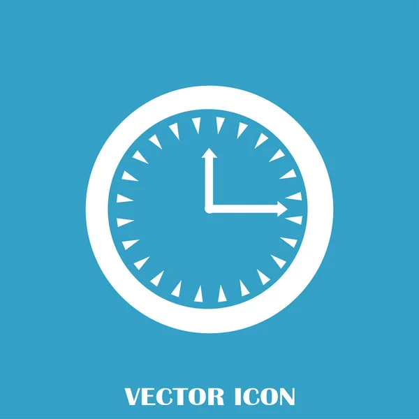 Reloj, icono de vector de tiempo — Vector de stock