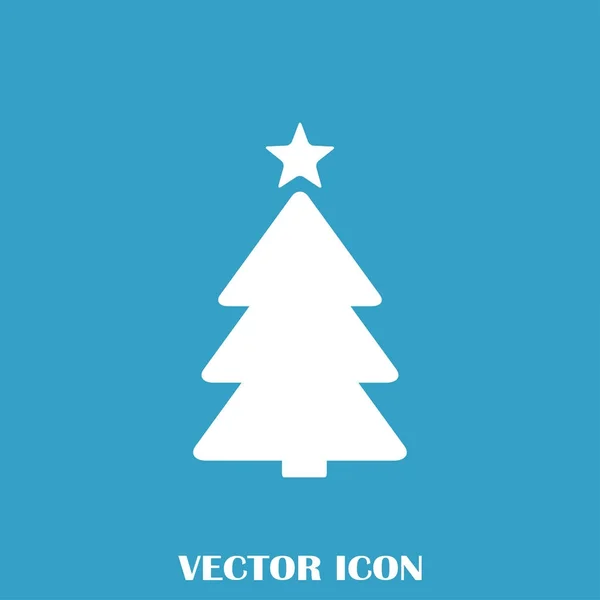 Einfacher Vektor Weihnachtsbaum original Neujahrskarte — Stockvektor