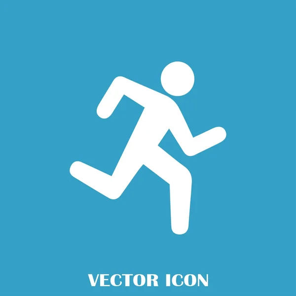 Iconos deportivos de verano. hombre corriendo — Vector de stock