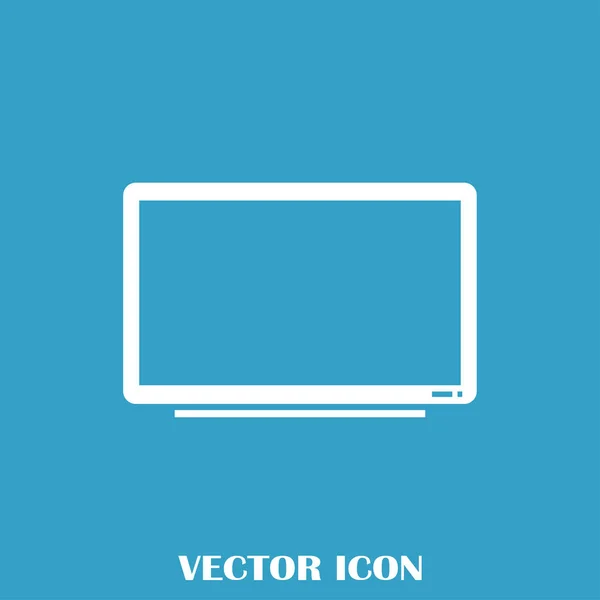 Icône TV dans un style plat à la mode. Symbole de télévision pour la conception de votre site Web, logo, application, interface utilisateur. Illustration vectorielle, EPS10 . — Image vectorielle