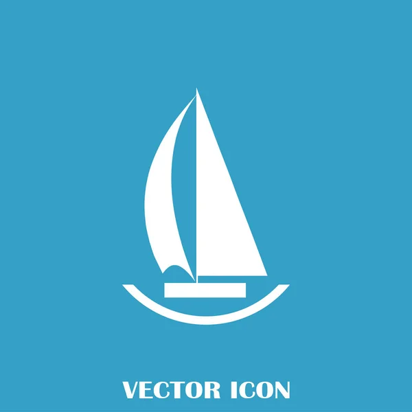 Vector sail boat Icon — Stock Vector