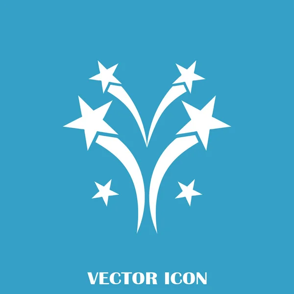 Icono de línea de fuegos artificiales, signo de vector de contorno — Vector de stock