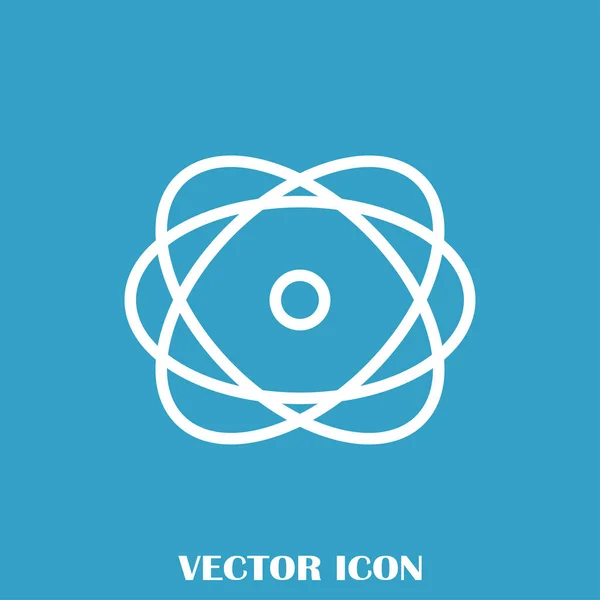 Atom-Vektor-Websymbol — Stockvektor