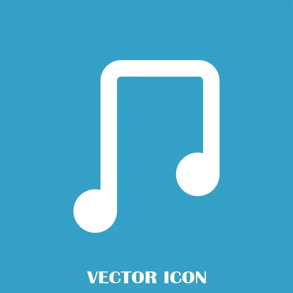 Ícone de nota de música vetorial — Vetor de Stock