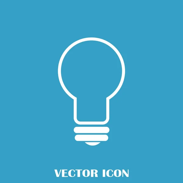 Icono de lámpara vector plano — Vector de stock