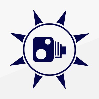 Video kamera simgesi vektörü