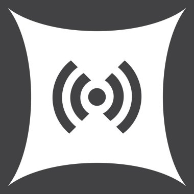 WiFi simge vektör, kablosuz Internet işareti, düz stil grafik ve web tasarımı için