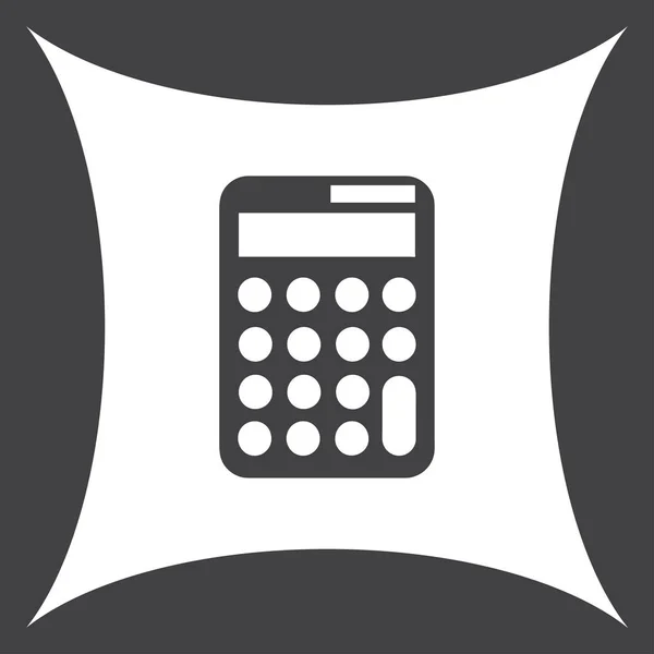 Icono de la calculadora, ilustración vectorial. estilo de diseño plano. — Vector de stock
