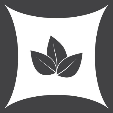 Yaprak ikonu vektör illüstrasyonu