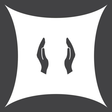 eller simge vektör, düz tasarım en iyi vektör simgesi