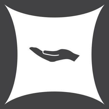 eller simge vektör, düz tasarım en iyi vektör simgesi