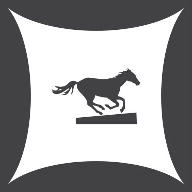 Bir atın vektör silueti