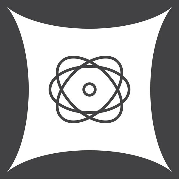 Atom vektor web icon — Stock vektor