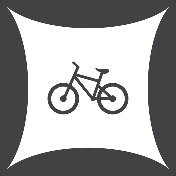Fahrrad Ikone Lager Vektor Illustration flaches Design — Stockvektor
