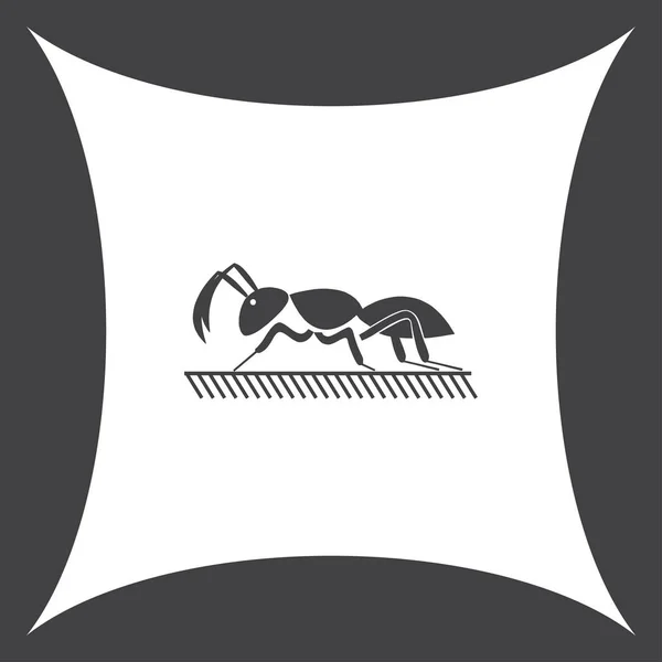 Icono de hormiga. signo de insecto — Vector de stock