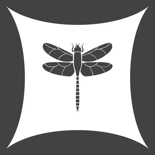 Dragonfly Aeschna Viridls con ali colorate bella — Vettoriale Stock