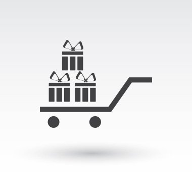 Hediye, hediye, Giftbox izole düz Web telefon simgesi