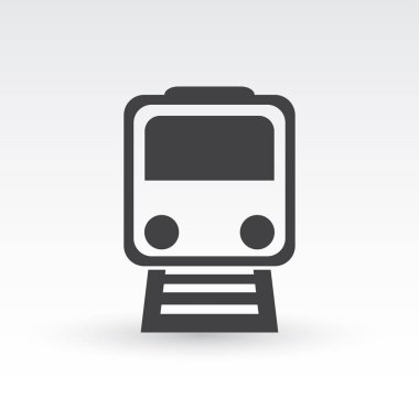 Tren simge vektör, Modern ulaşım işareti, Web sitesi, sosyal medya, kullanıcı arabirimi, mobil uygulaması, Eps10