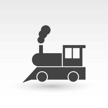 Tren simge vektör, Modern ulaşım işareti, Web sitesi, sosyal medya, kullanıcı arabirimi, mobil uygulaması, Eps10