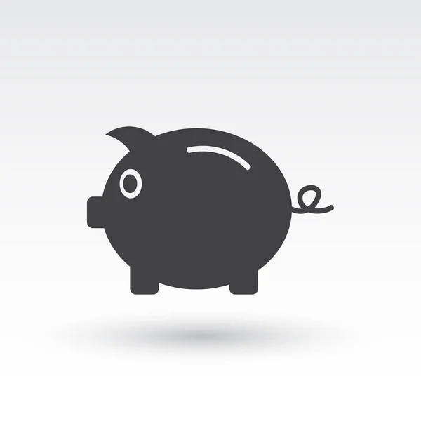 Piggy Bank vettore di icone, sito web, interfaccia utente. EPS10 — Vettoriale Stock