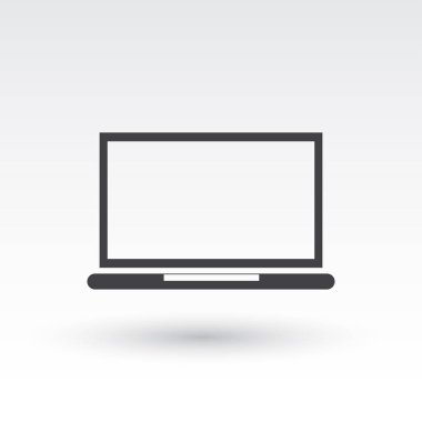 dizüstü bilgisayar vektör resimlemesi