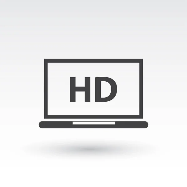 Illustrazione dell'icona vettoriale del laptop — Vettoriale Stock