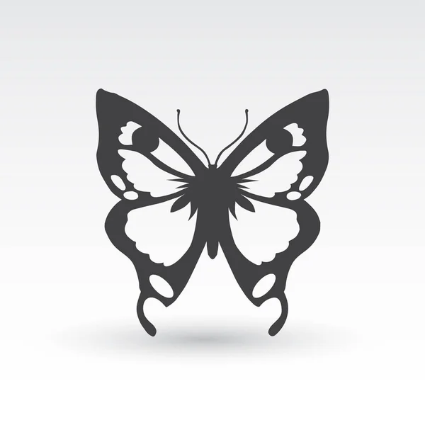 Buterfly icono vector de diseño — Vector de stock