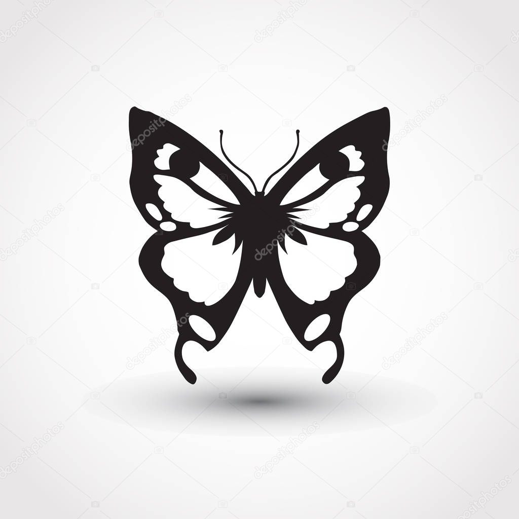 butterfly logo graphic design concept.