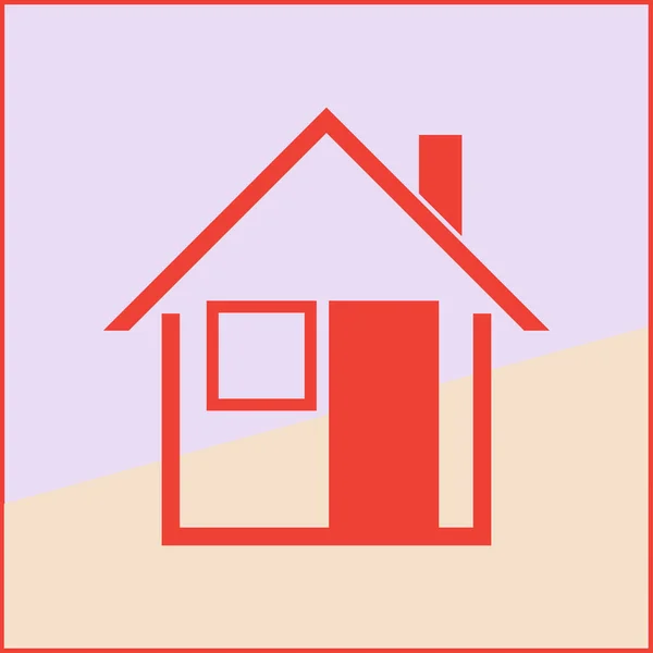 Casa vector icono web — Vector de stock