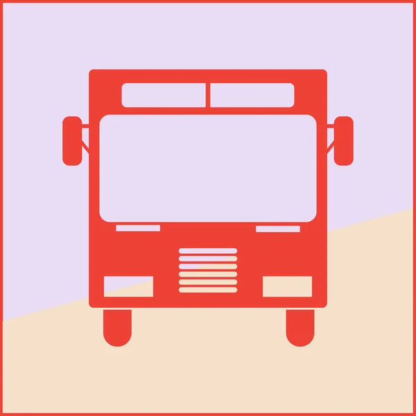 Buss vektor web icon — Stock vektor