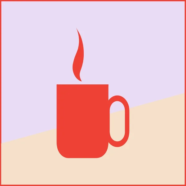 Kávé-kupa ikon web — Stock Vector