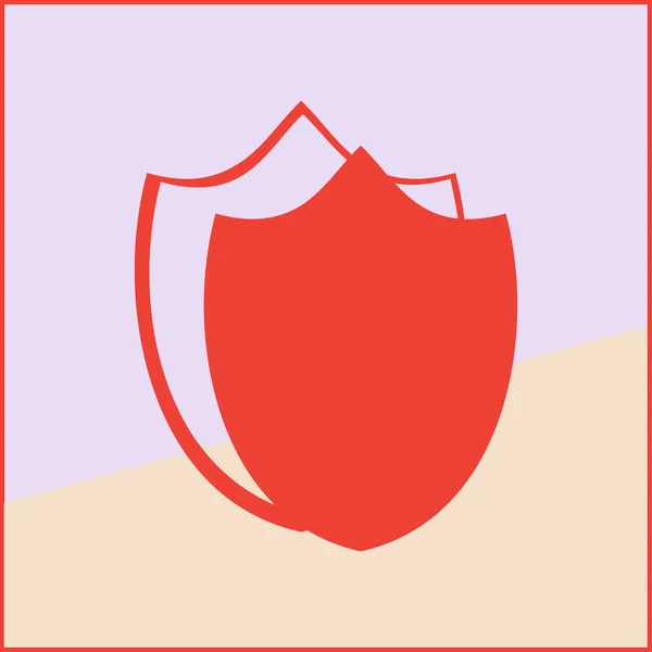 Icono de escudo. diseño web — Archivo Imágenes Vectoriales