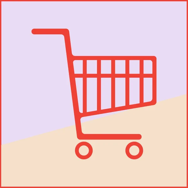 Alışveriş sepeti simge vektör — Stok Vektör