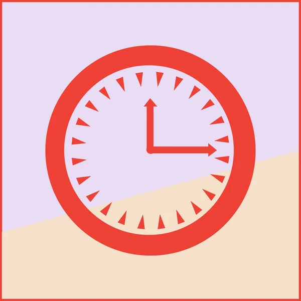 Clock web vector icon — Stock Vector