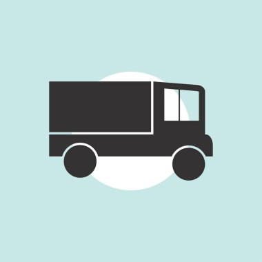 Teslimat vektör düz simgesi