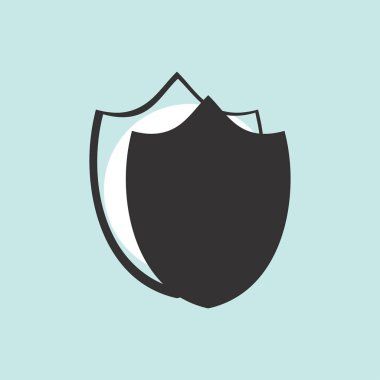 Kalkan vektör web simgesi