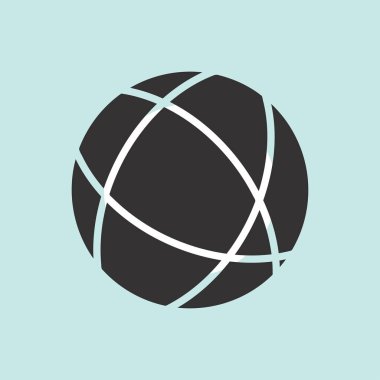 Web sitesi simge. vektör küre simgesi