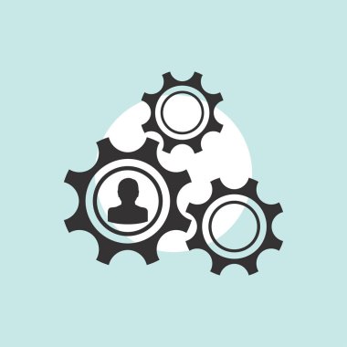 Dişli simgesini. Vektör, Eps 10