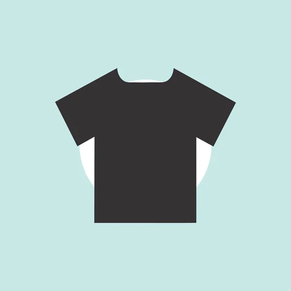 T-shirt ikonra lapos vektor. — Stock Vector