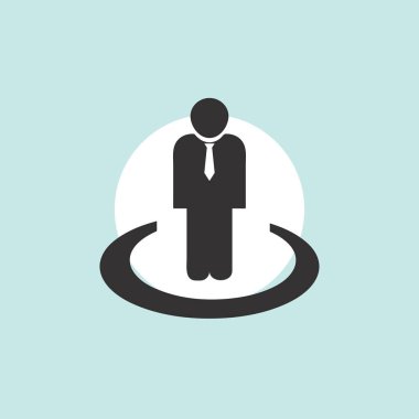 Adam profil simge vektör