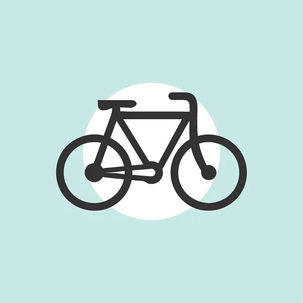 Bicicleta. vetor ícone de bicicleta. Conceito de ciclismo . — Vetor de Stock